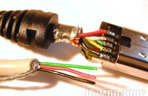 Solder USB cable wire colors
