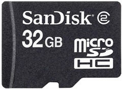 Sandisk 32GB micro SD card