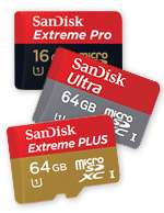 SanDisk MicroSD card family