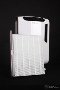 HEPA filter in front