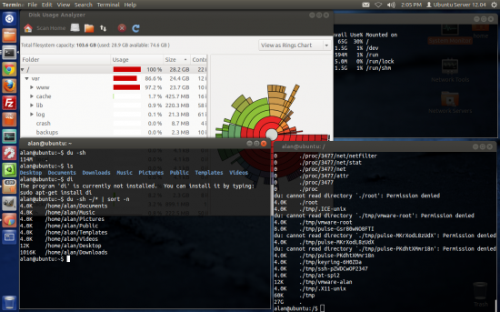 Many ways to get disk usage in Linux