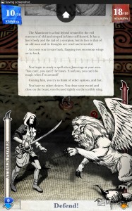 Combat with Manticore