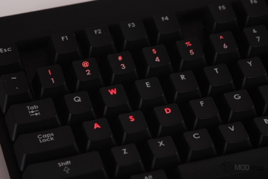 Red WASD and Numbers